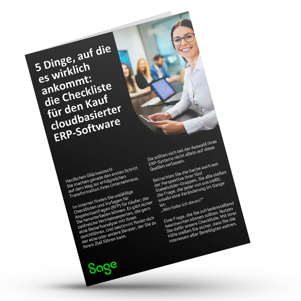Checkliste für den Kauf cloudbasierter ERP-Software