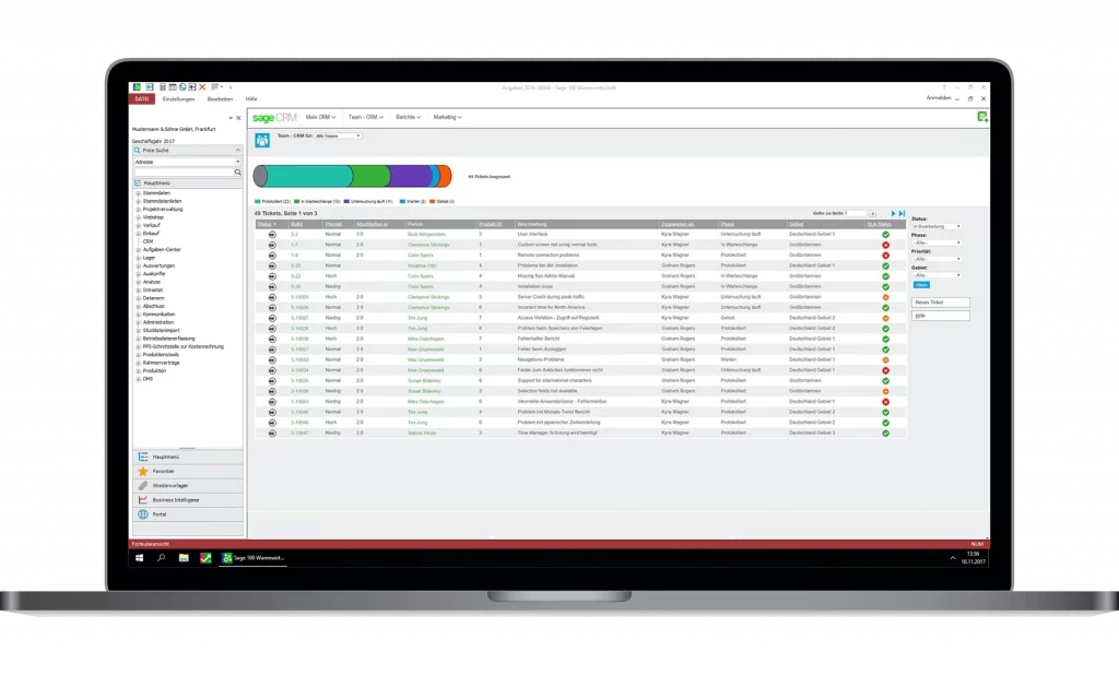 bereiche ticketpipeline service support