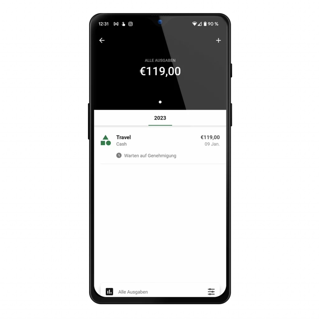 smartphone mockup sage hr ausgaben